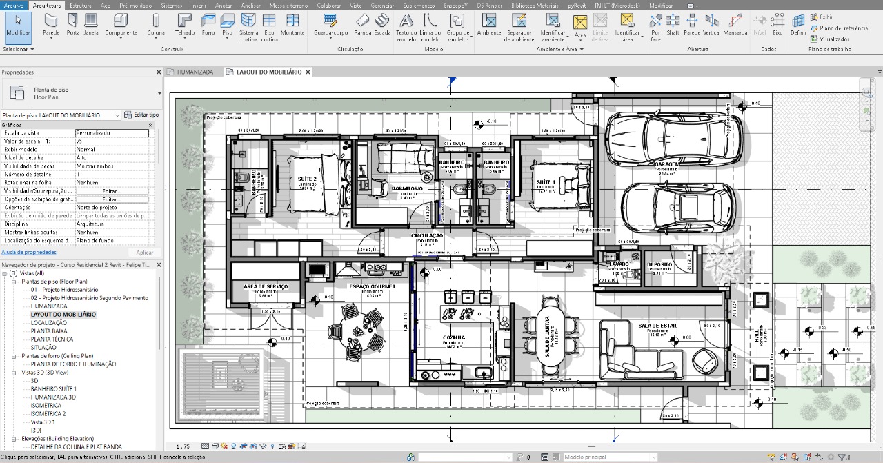 Do Projeto ao Render: Residência Unifamiliar no Revit + Enscape + IA