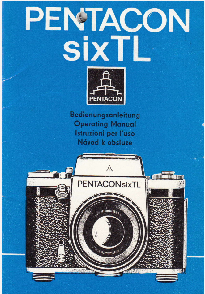 PENTACON SIX TL INSTRUCTIONS MANUAL - Dealhube | Hotmart