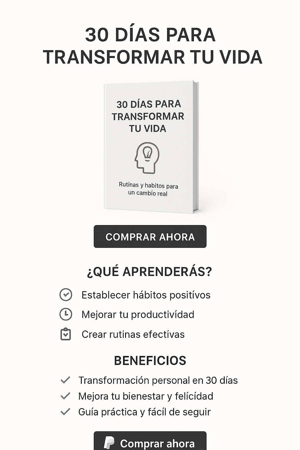30 Dias para transformar tu vida | Hotmart