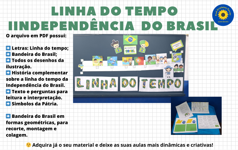 Linha do tempo: Independência do Brasil - Crislaine Ferraz | Hotmart