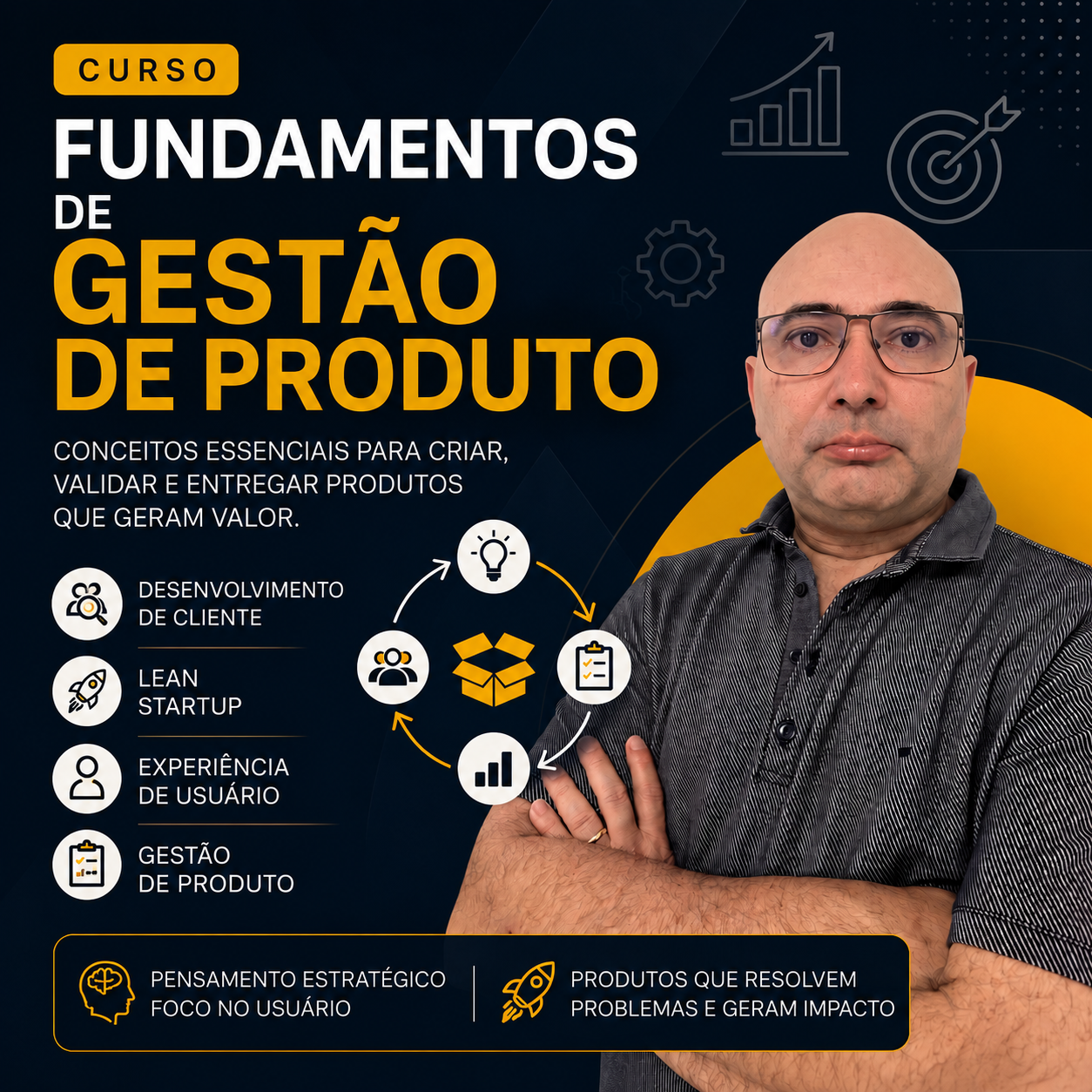 Capa do Curso Fundamentos de Gestão de Produto