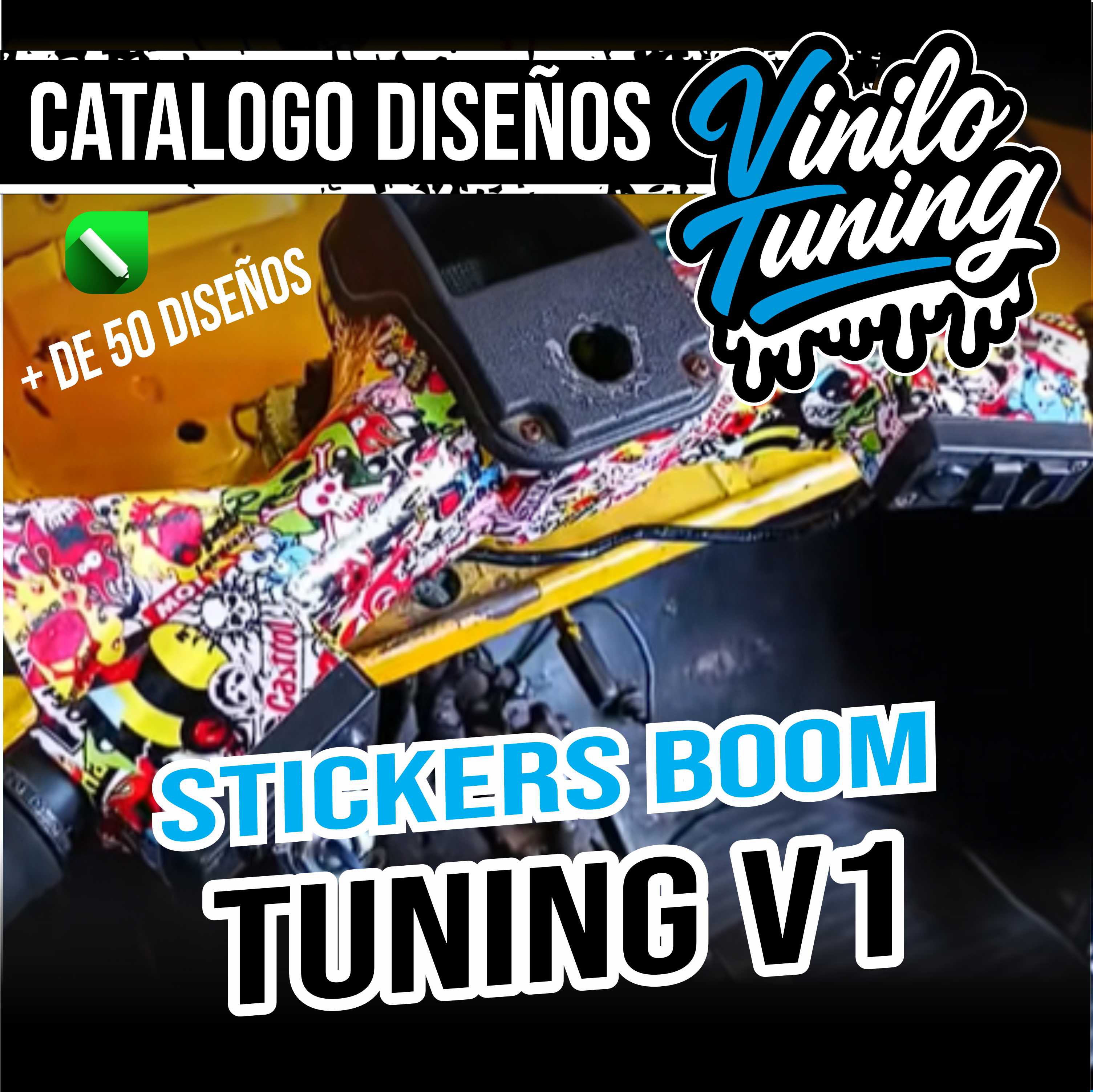 Boom Sticker Racing Pack 🛺💥MINI PACK DE +50 DISEÑOS BOOM TUNING V1 PARA REVESTIMIENTO💥🛺 ...