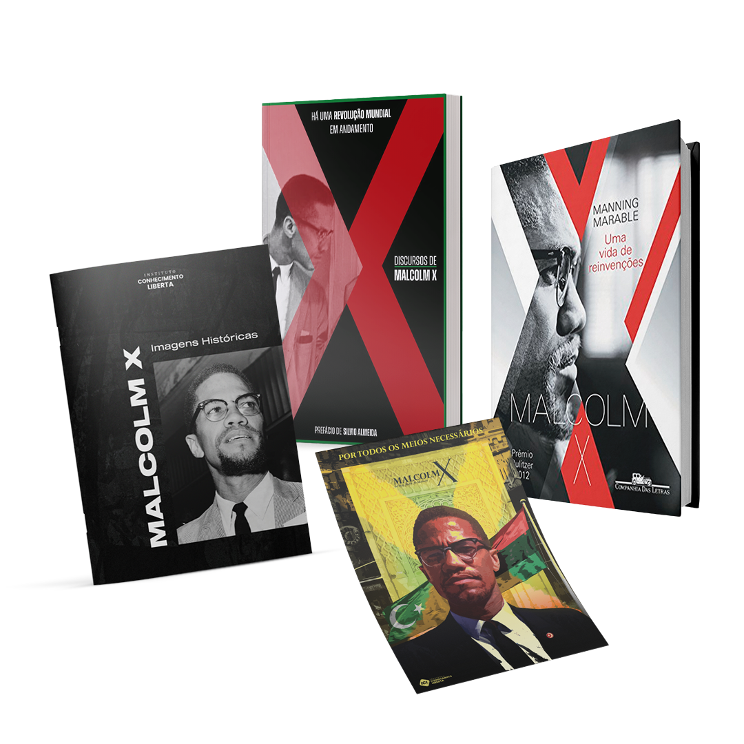 KIT "Malcolm X" Instituto Conhecimento Liberta Eduardo Moreira Hotmart