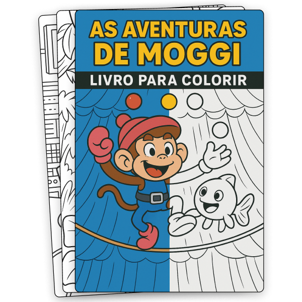 Moggi Ranch As Aventuras de Moggi - Livro para Colorir - Rafaela Leonelo | Hotmart