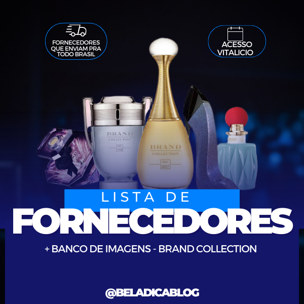 Imagem de capa para o Ebook Lista de fornecedores perfumes Brand Collection 