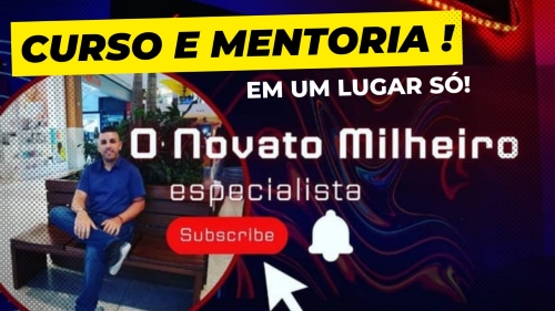 Imagem de capa para o Curso online Curso do Novato Milheiro / Mentoria!