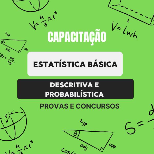 Capa do curso Estatística Básica Descritiva e Probabilística