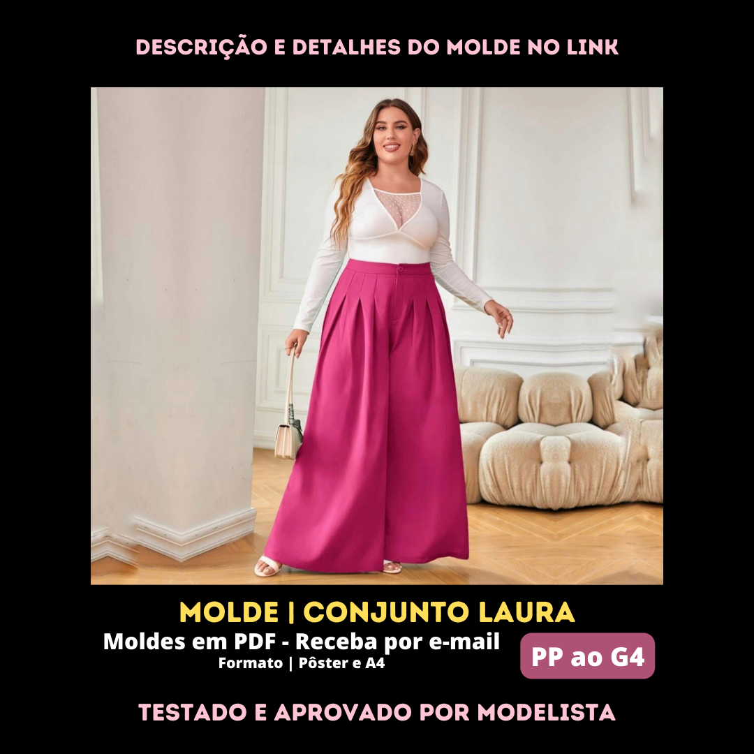 [Molde em PDF] - Conjunto Laura