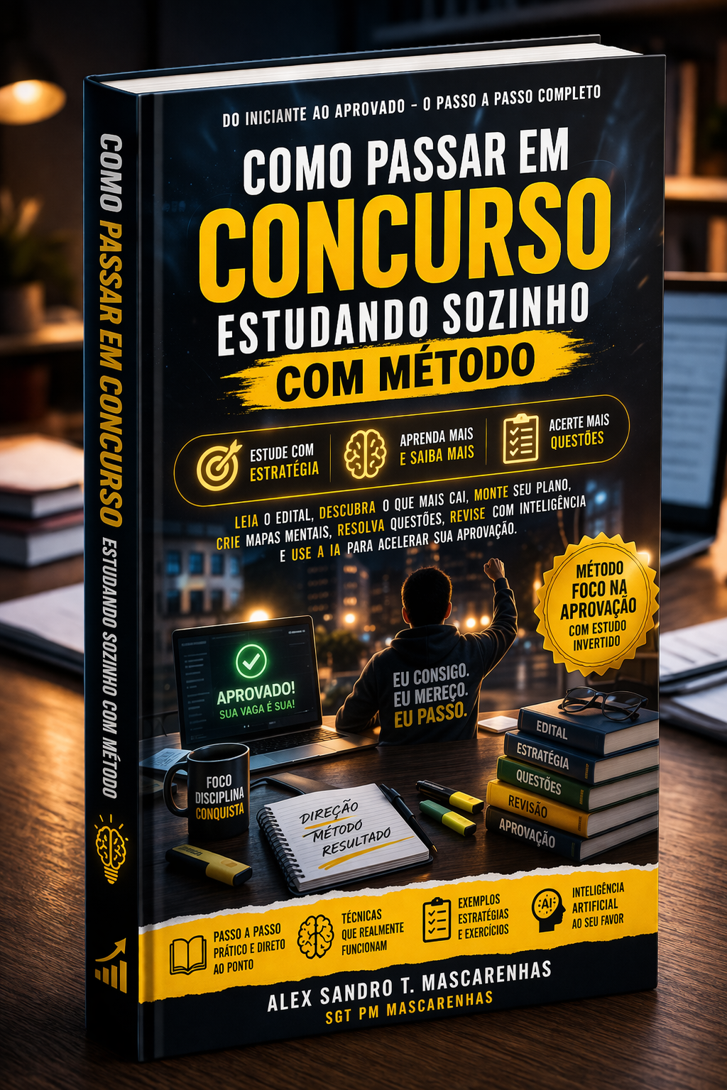 Como passar em concurso estudando sozinho com método