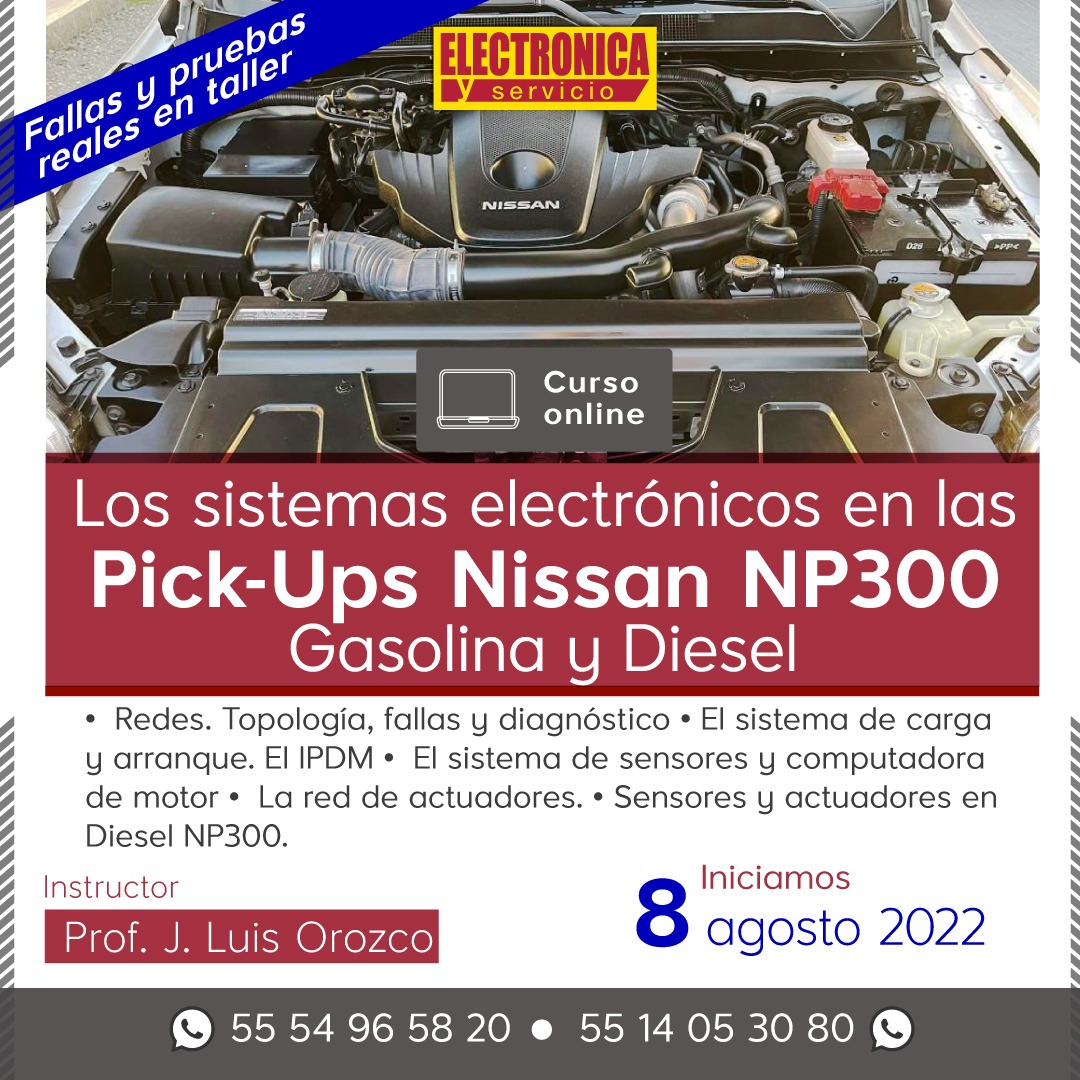 Los Sistemas Electrónicos en las Pick-Ups Nissan NP300, Gasolina y