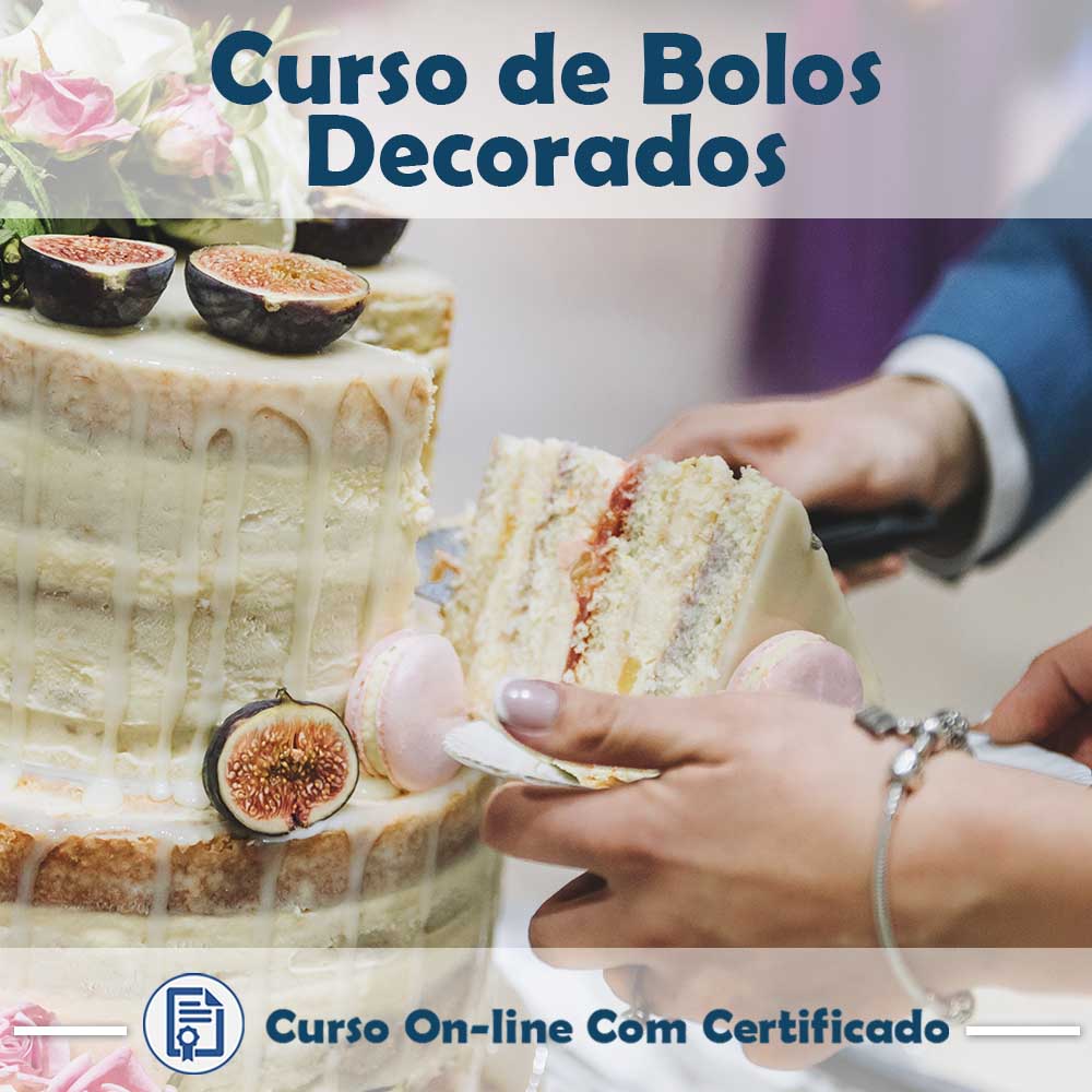 Imagem de capa para o Curso online Curso de Bolos Decorados