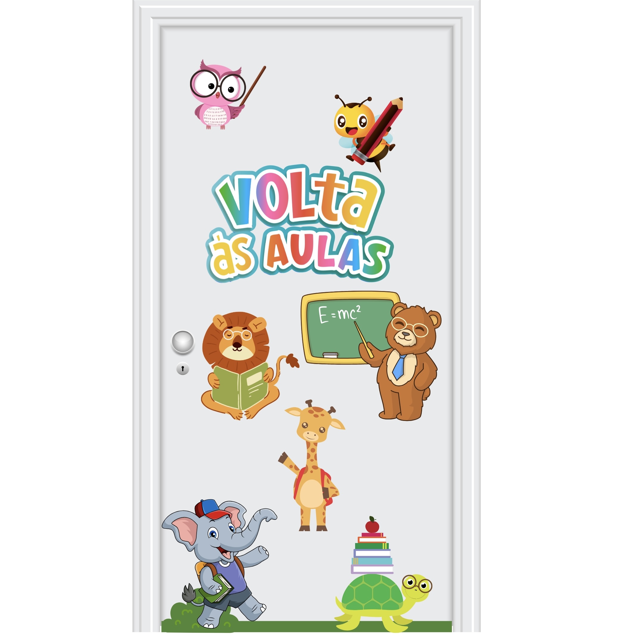 📚✏️ Painel de porta Volta às Aulas