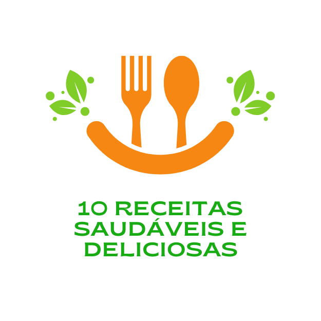 Imagem de capa para o Ebook 10 Receitas Saudáveis e Deliciosas