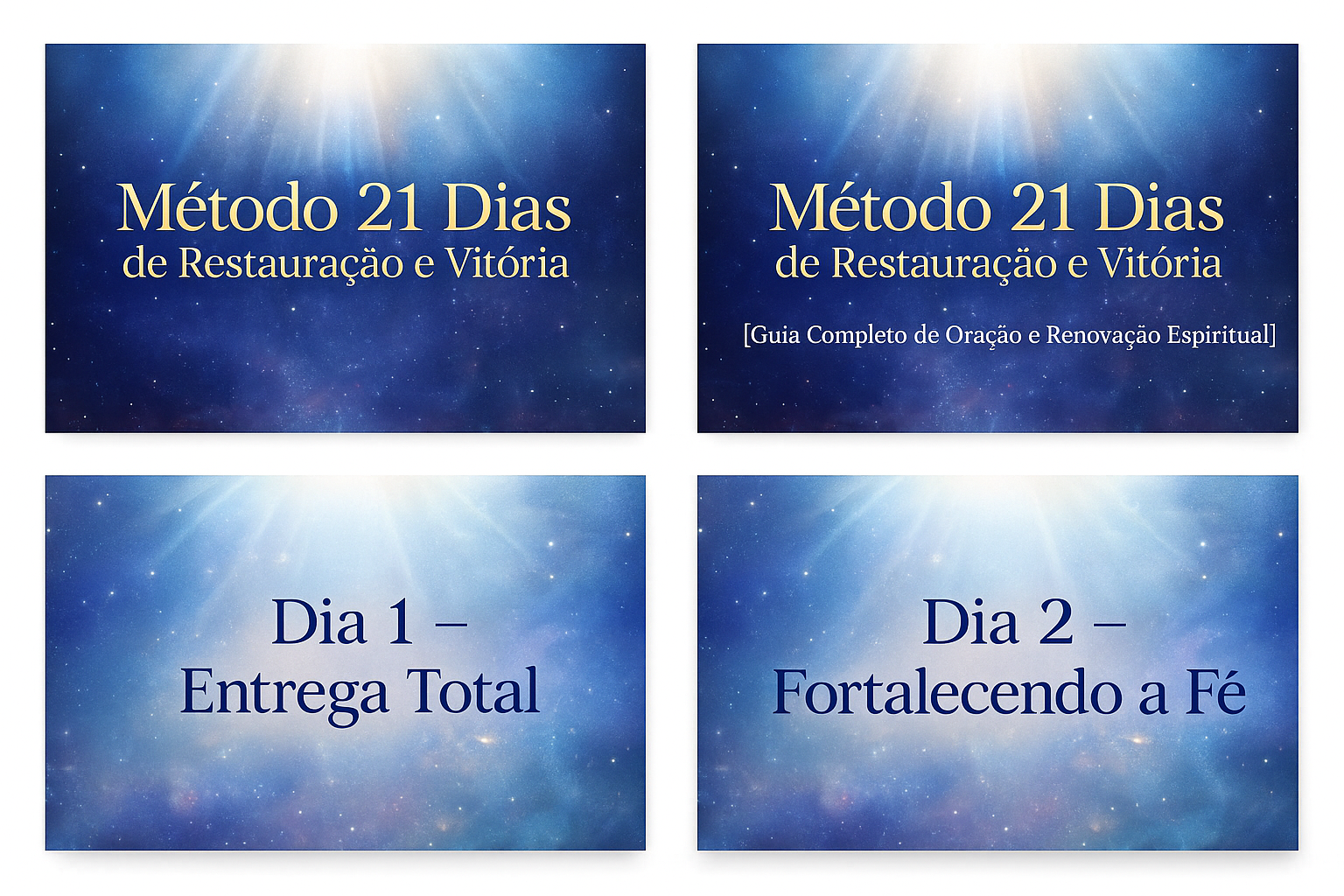 Método 21 Dias de Restauração e Vitória — Curso de Oração Guiada