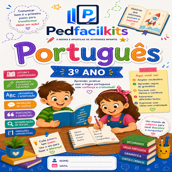 Kit +1270 atividades prontas de Português 3° ano Fundamental (PDF)
