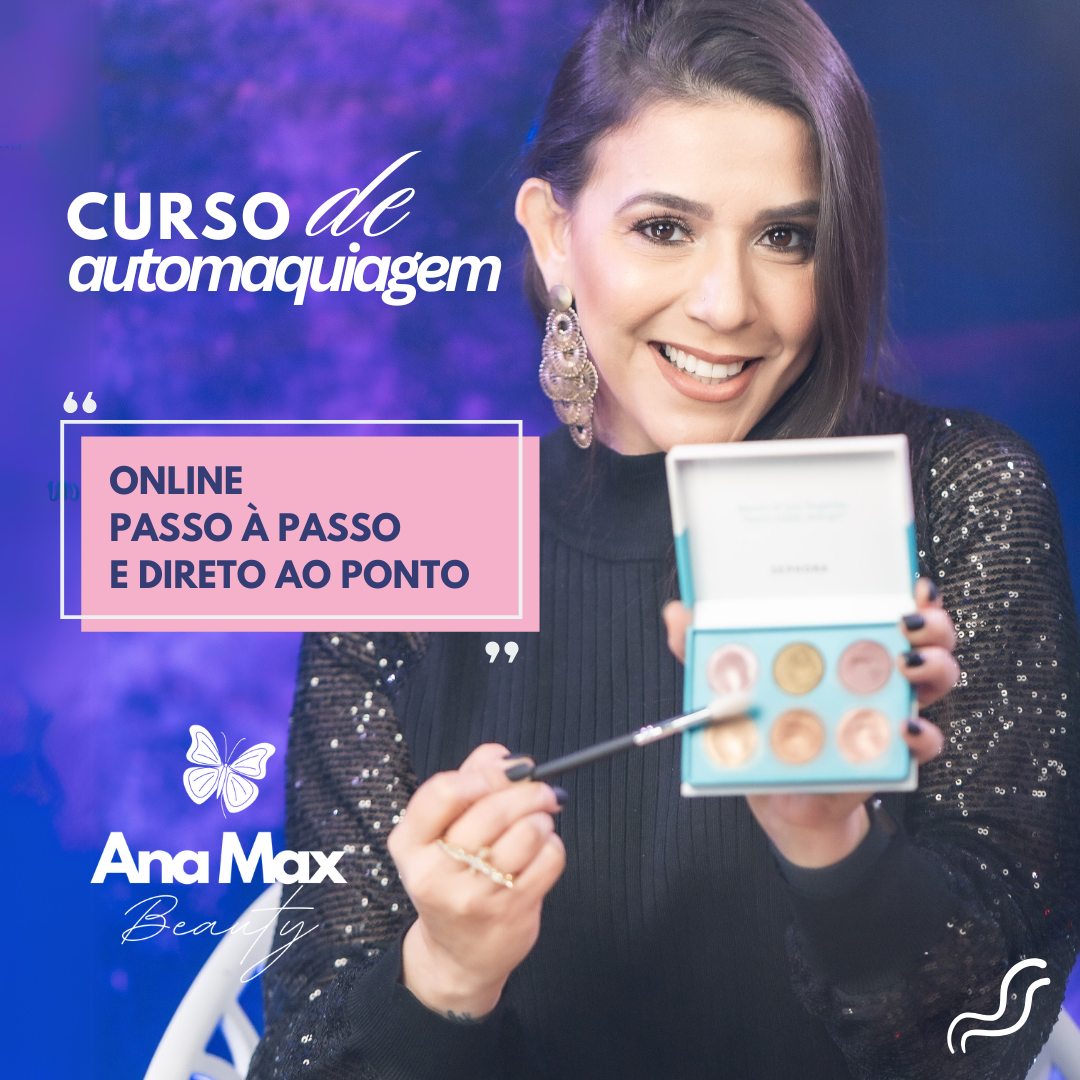 Imagem de capa para o Curso online Curso de automaquiagem com Ana Max