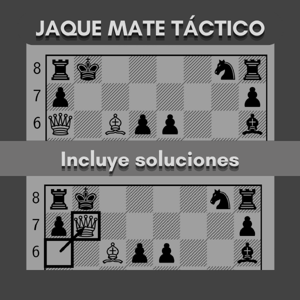 Jaque Mate en 1 movimiento. 150 Pág. con desafíos tácticos de Ajedr...
