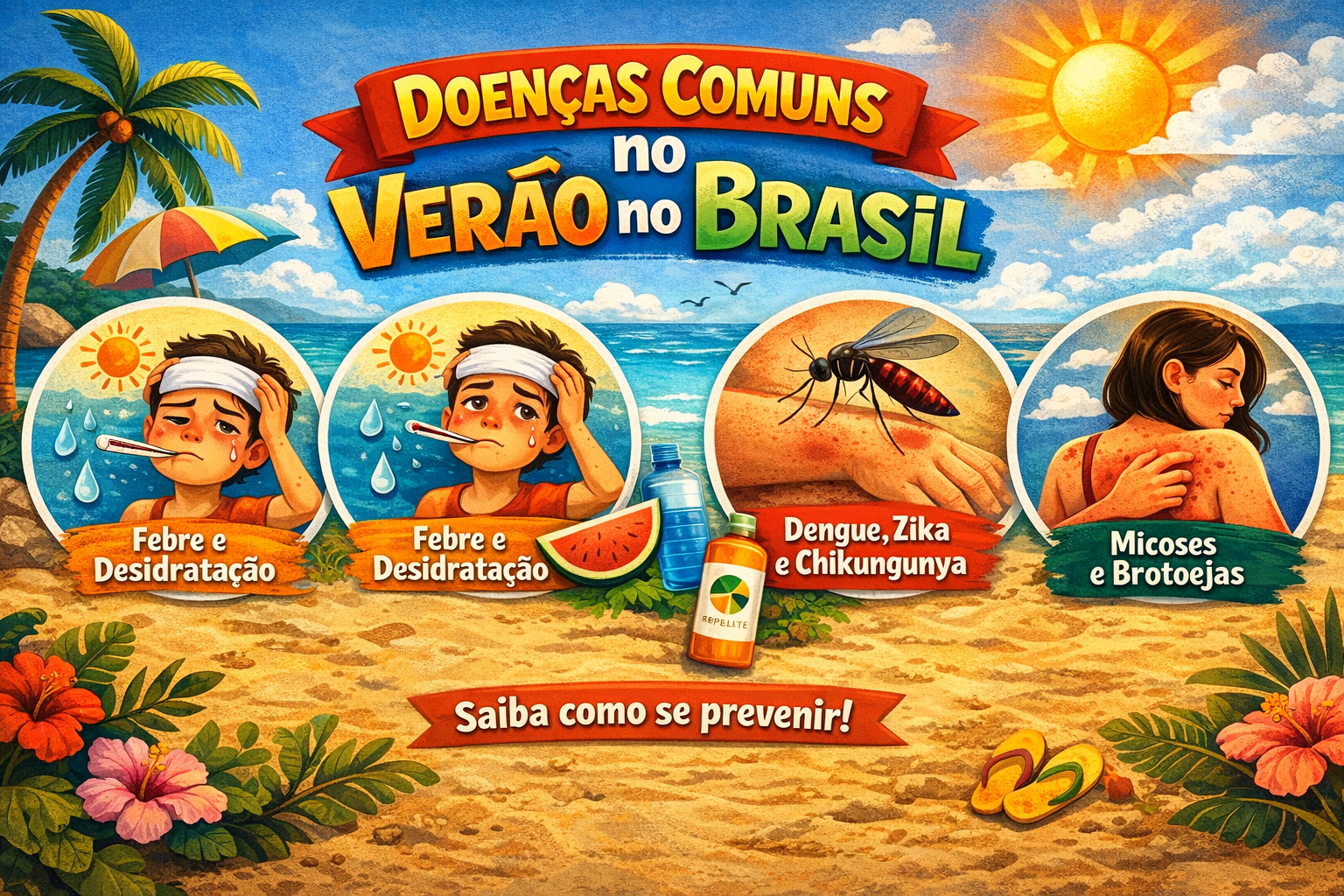 Doenças no verao comuns no Brasil