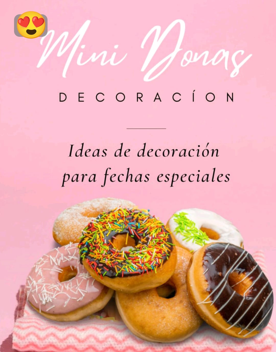 DECORACION MINI DONAS - aprende mas | Hotmart