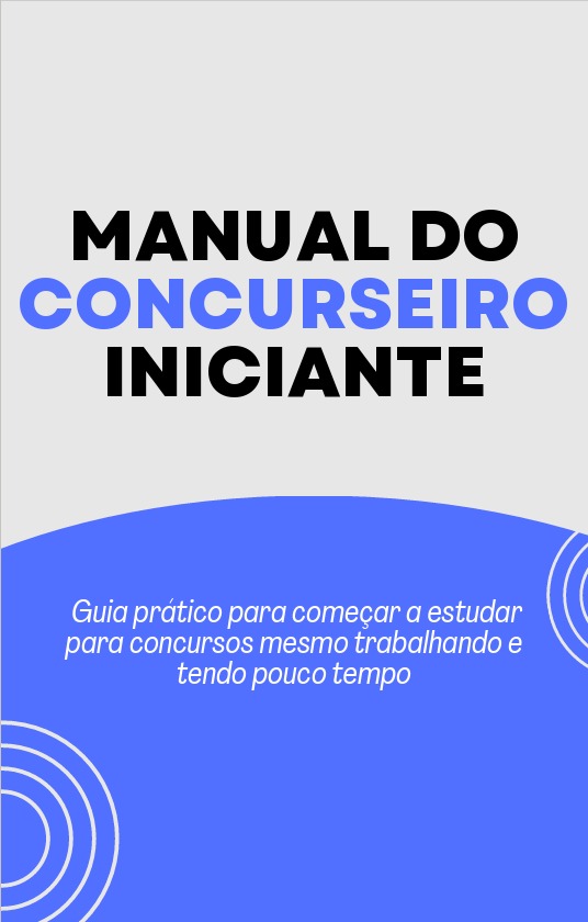 Capa do Manual do Concurseiro Iniciante