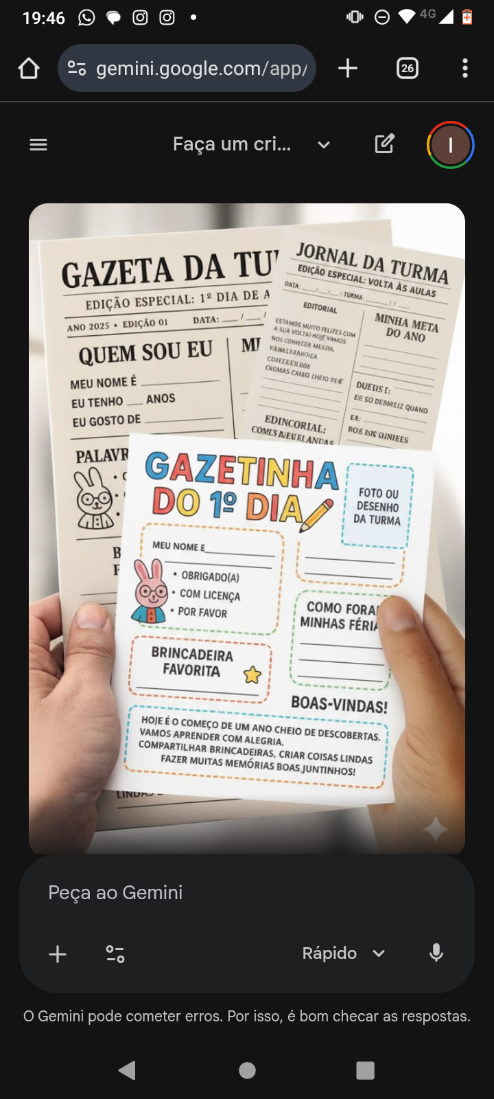 Jornalzinho da turma 