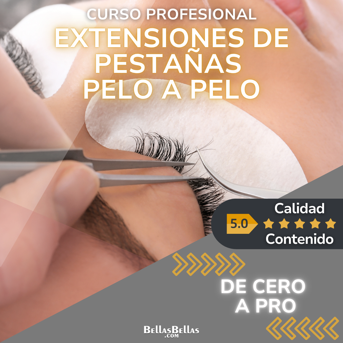 006 EXTENSIONES DE PESTAÑAS PELO A PELO - bellasbellas.com BELLAS BELLAS  - BellasBellas.com | Hotmart