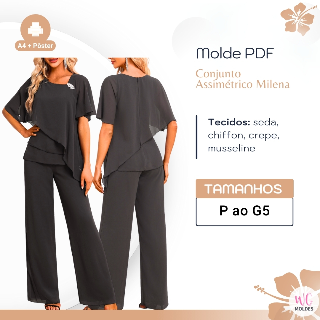 MOLDE CONJUNTO ASSIMÉTRICO MILENA