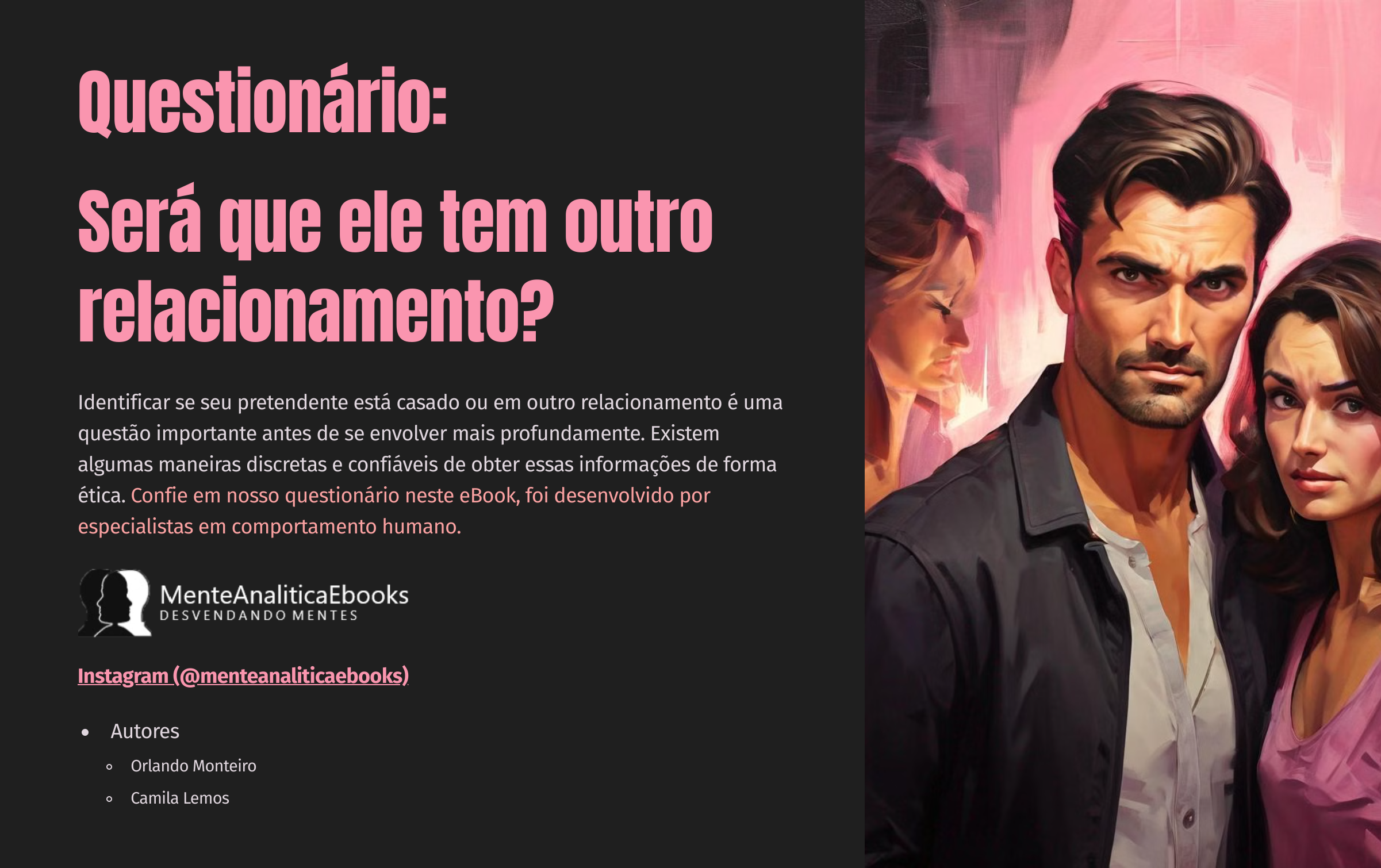 Questionário; Será que Ele tem outro Relacionamento - Camila de Fá...