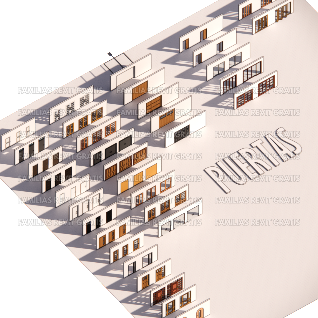 Puerta Rvt FAMILIAS REVIT PREMIUM DE PUERTAS - MASTER BIM | Hotmart