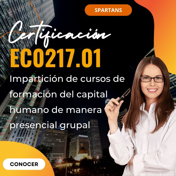 Impartición de cursos de formación del capital humano de manera p...