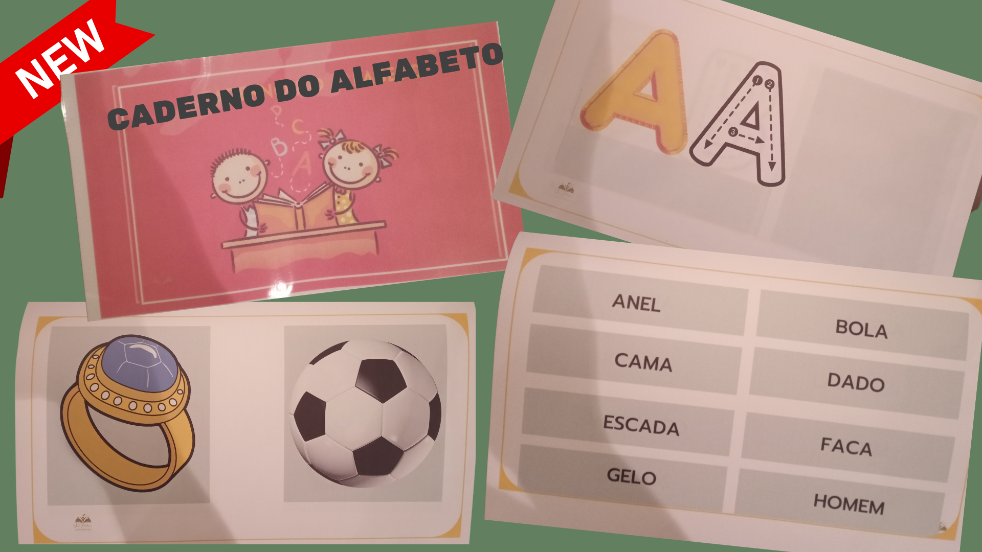 CADERNO DO ALFABETO - Elisabeth Pereira da Silva Matias | Hotmart