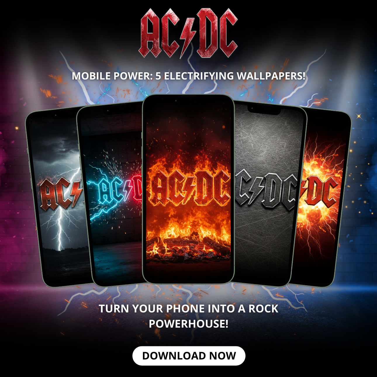AC/DC Mobile Power: 5 Electrifying Wallpapers - Creatifabrix | Hotmart