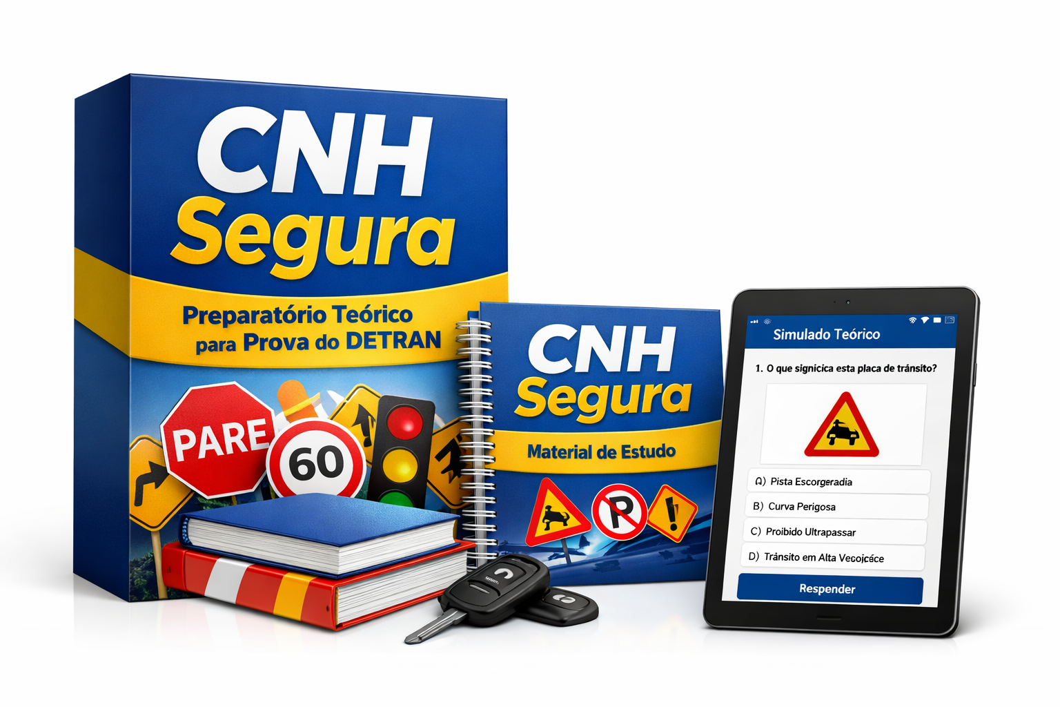 CNH Segura – Preparatório Teórico para Prova do DETRAN