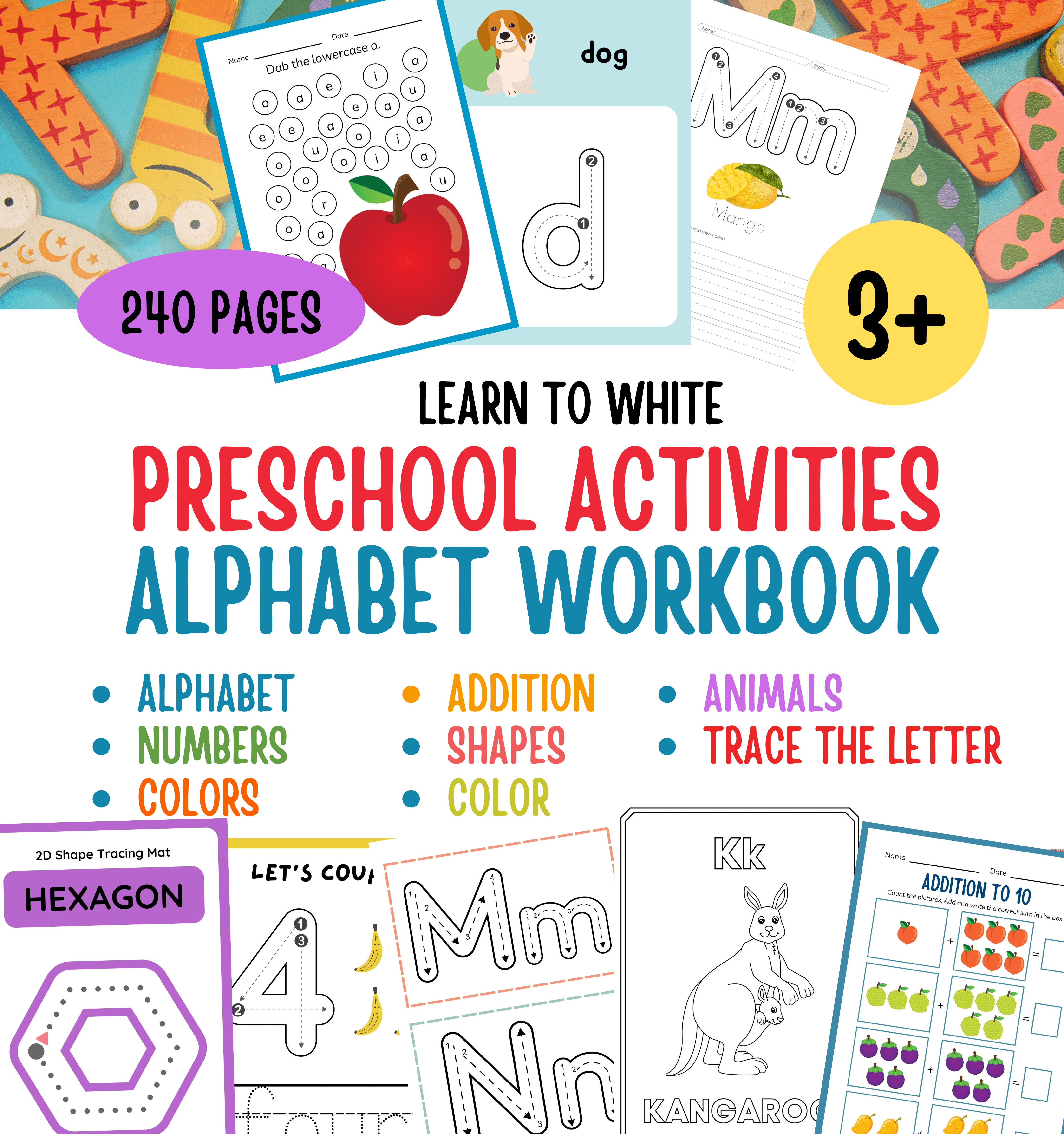 Workbork Activity Workbook Activities Preschool