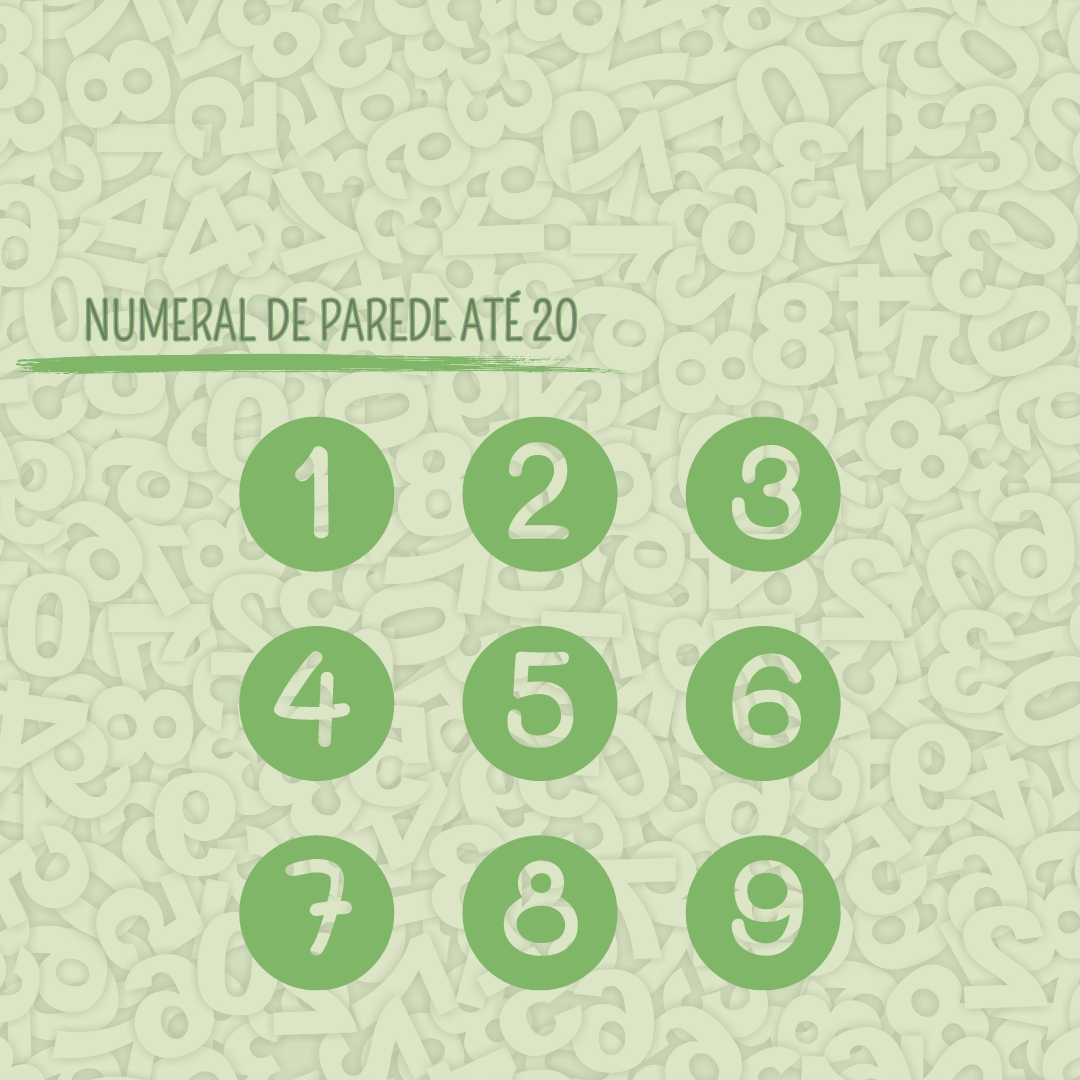 Imagem de capa para o Ebook Ebook - Numeral de Parede até 20