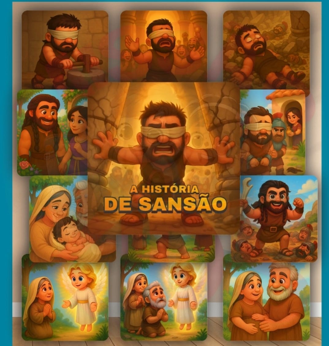 RECURSO VISUAL A HISTÓRIA DE SANSÃO - Helen Diana dos Santos Seiber...