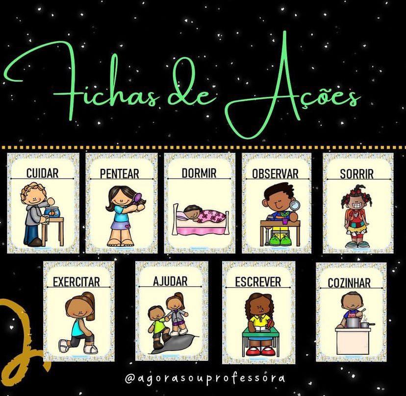 QUADRO DE AÇÕES / VERBOS - ASP - JESSICA MENEZES GONÇALVES | Hotmart