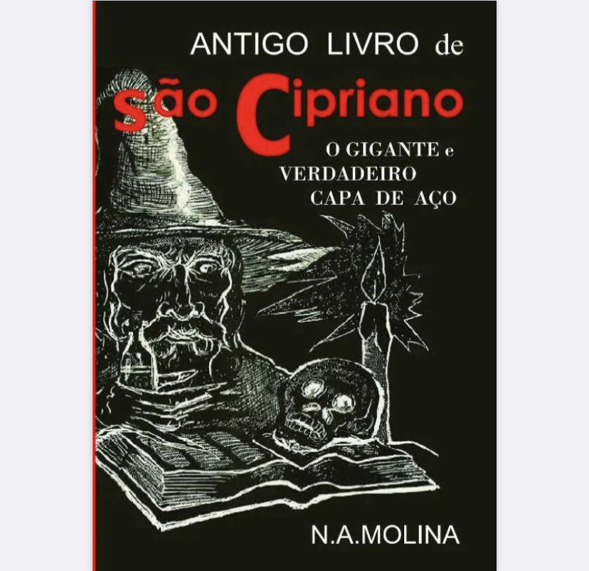 Antigo livro de São Cipriano Gigante e Verdadeiro Capa de Aço 659 páginas + BÔNUS Vitor Silva