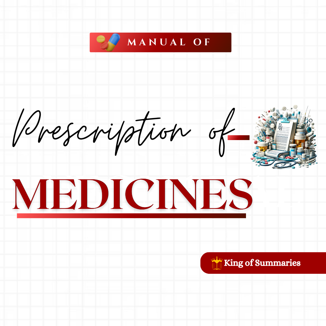 Manual on Prescribing Medicines for professionals and students.