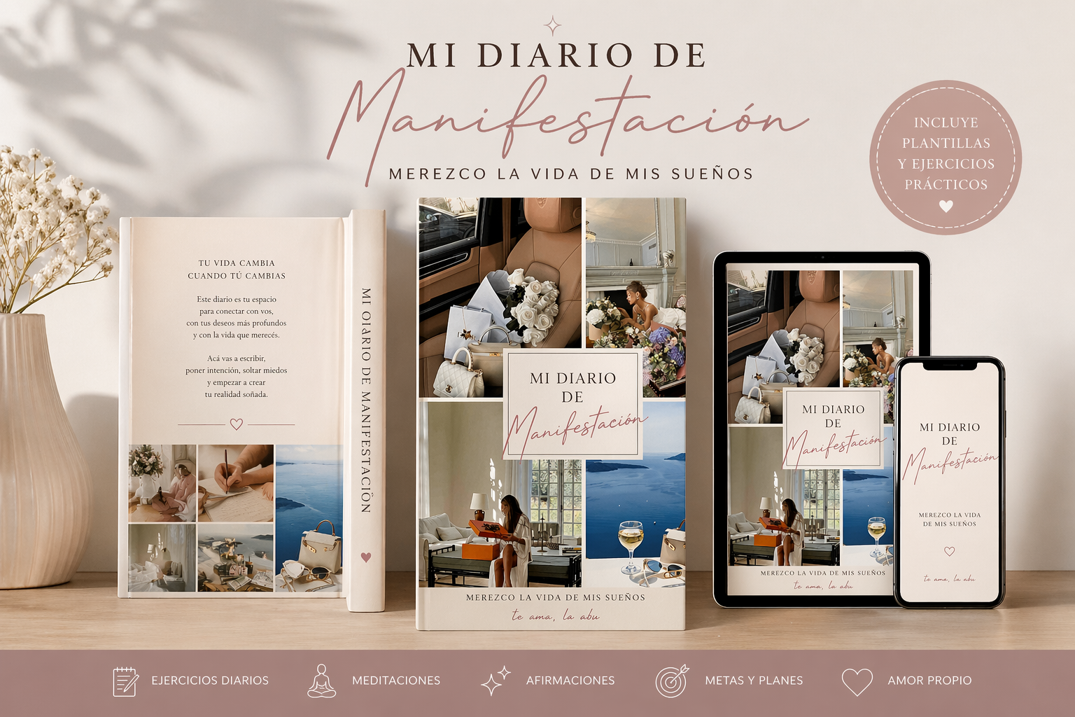 «MEREZCO LA VIDA DE MIS SUEÑOS » GUÍA DE MANIFESTACIÓN Y CONEXIÓN INTERIOR PARA MUJERESUN MATERIAL DIGITAL PARA DEJAR DE SOBREVIVIR Y EMPEZAR A VIVIR CON MÁS PAZ, CLARIDAD Y ESPERANZA.
