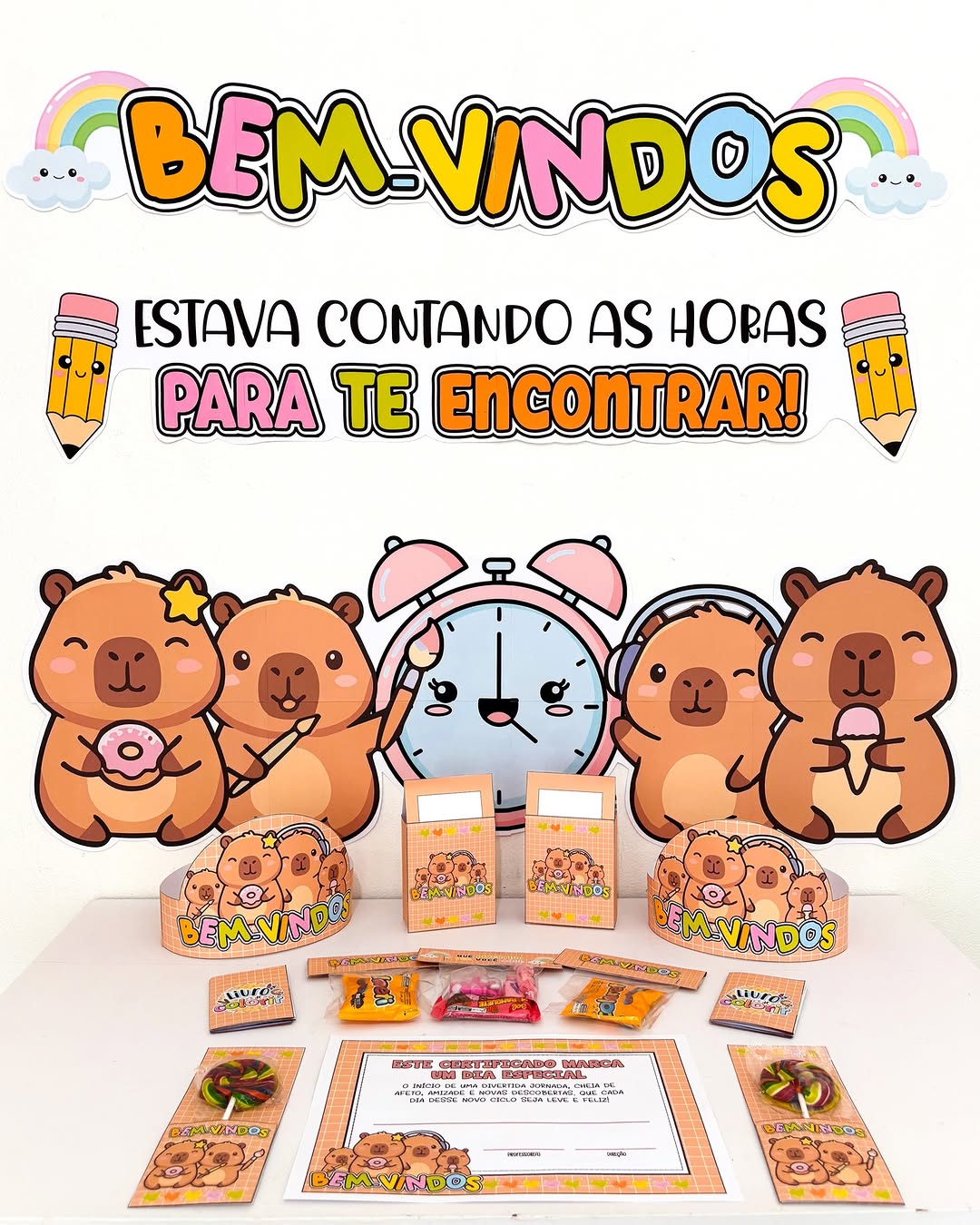 KIT VOLTA ÀS AULAS - CAPIVARA CUTE