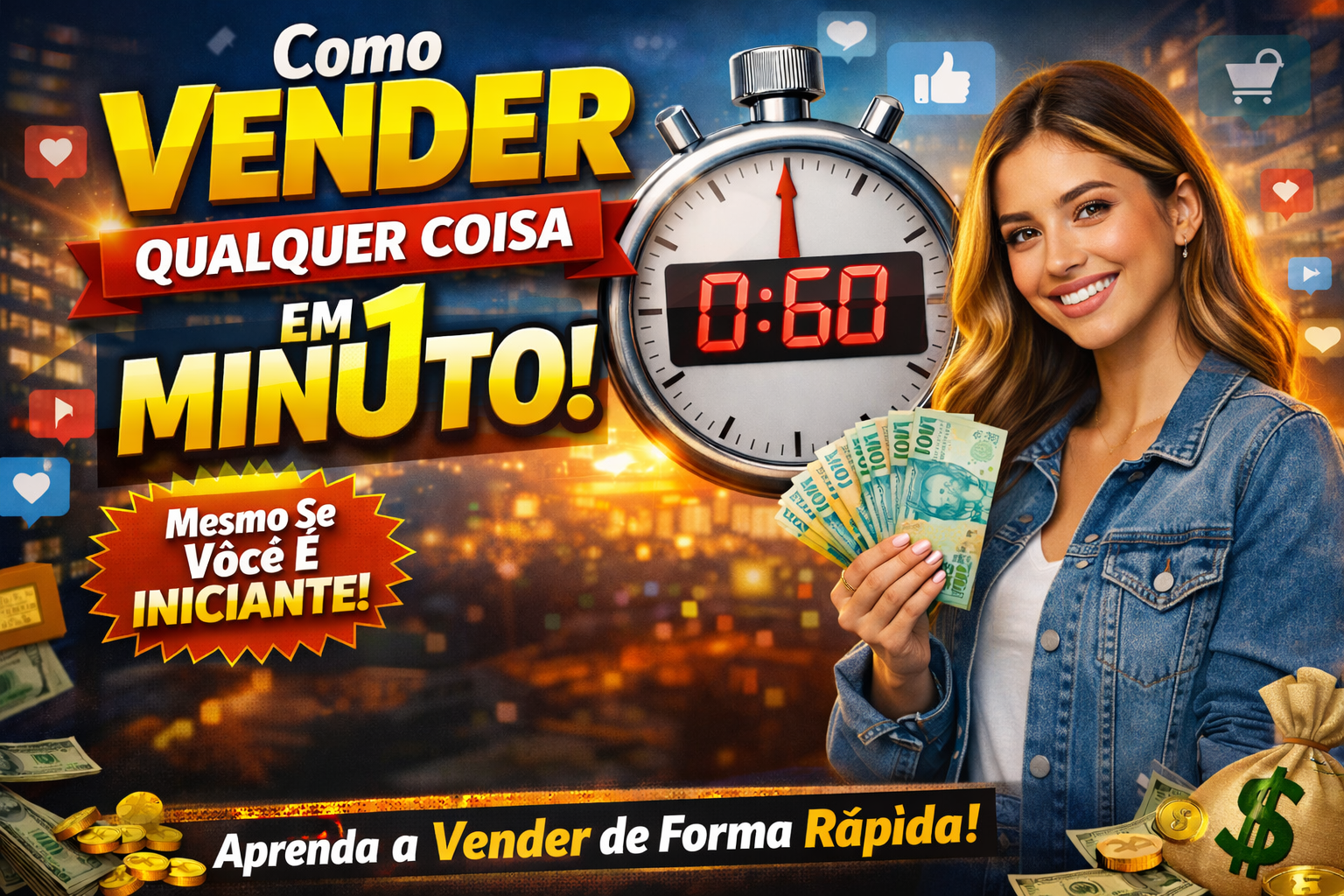 Como vender qualquer coisa em 1 minuto - Alana Ribeiro | Hotmart