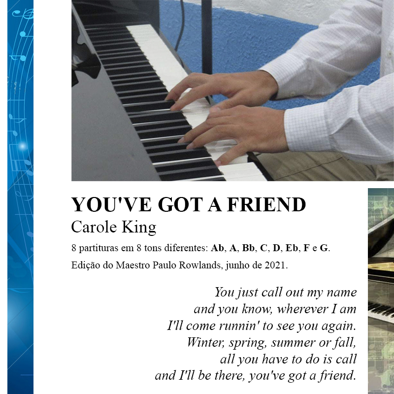 PARTITURA de YOU'VE GOT A FRIEND