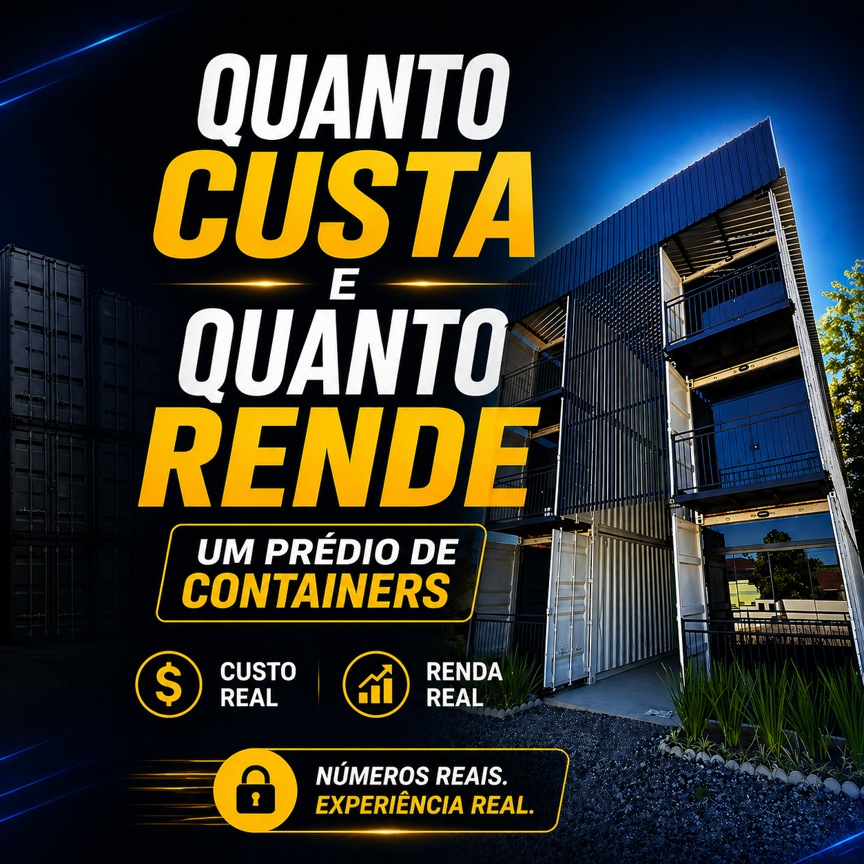 Prédio de Containers: Quanto Custa Construir e Quanto Pode Render