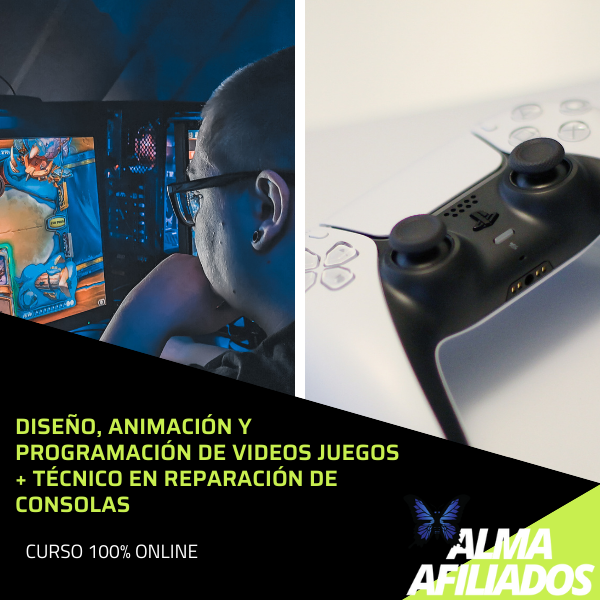 ▶DISEÑO, ANIMACIÓN Y PROGRAMACIÓN DE VIDEOS JUEGOS + TÉCNICO EN REPARACIÓN DE CONSOLAS