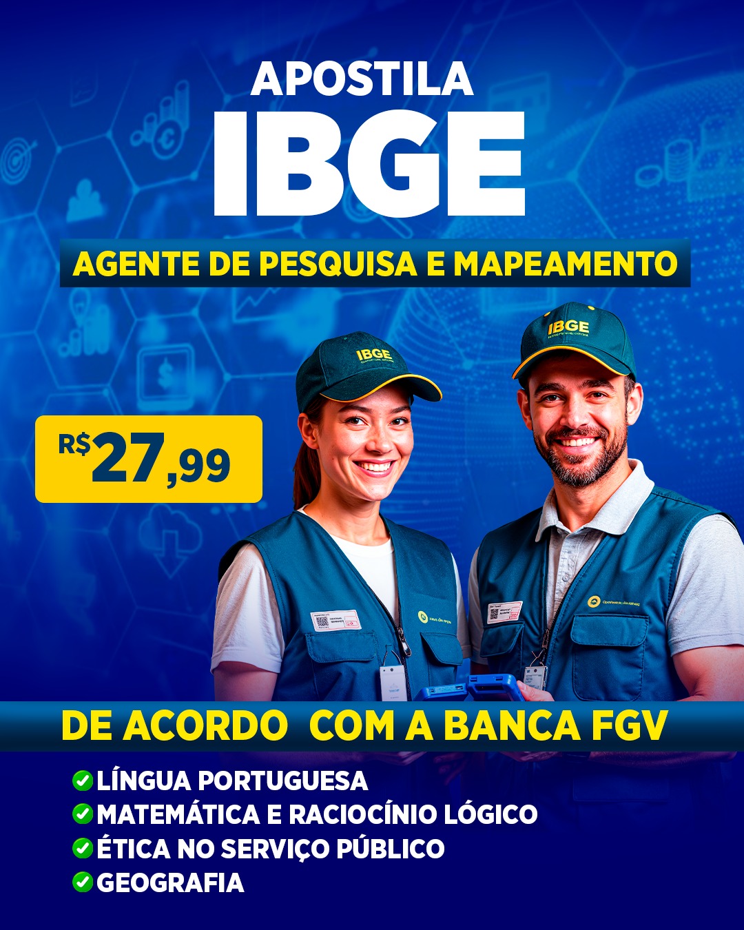Agente de Pesquisa e Mapeamento - (APM) Apostila IBGE em PDF 2025 ...