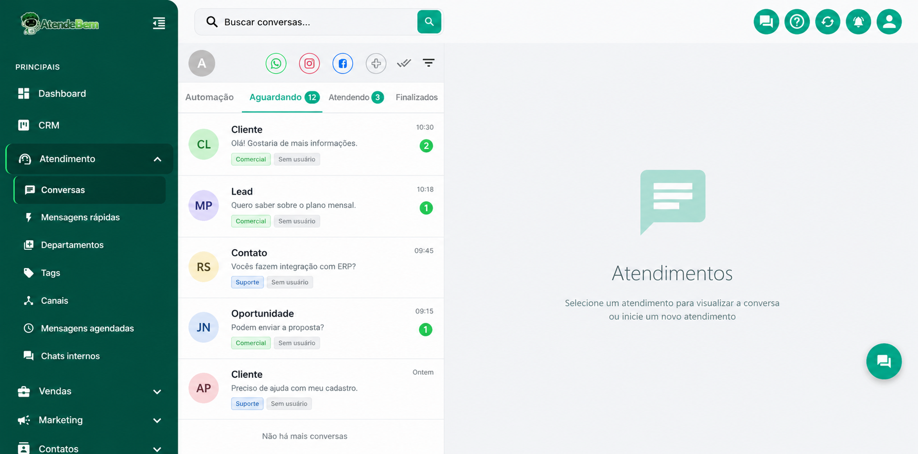 Atende Bem CRM | Hotmart