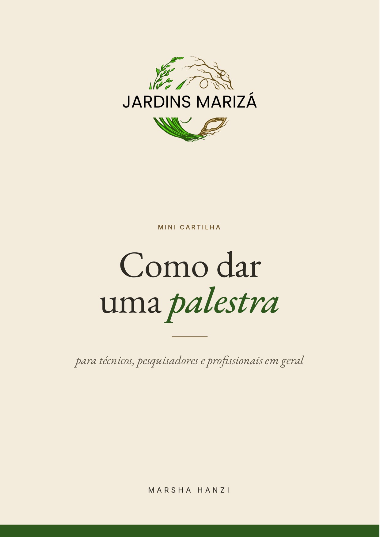 Capa da mini cartilha Como dar uma palestra