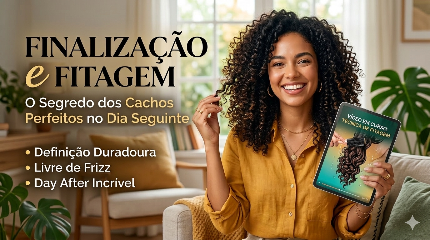 Curso de Crespos e Cachos Finalização/Fitagem