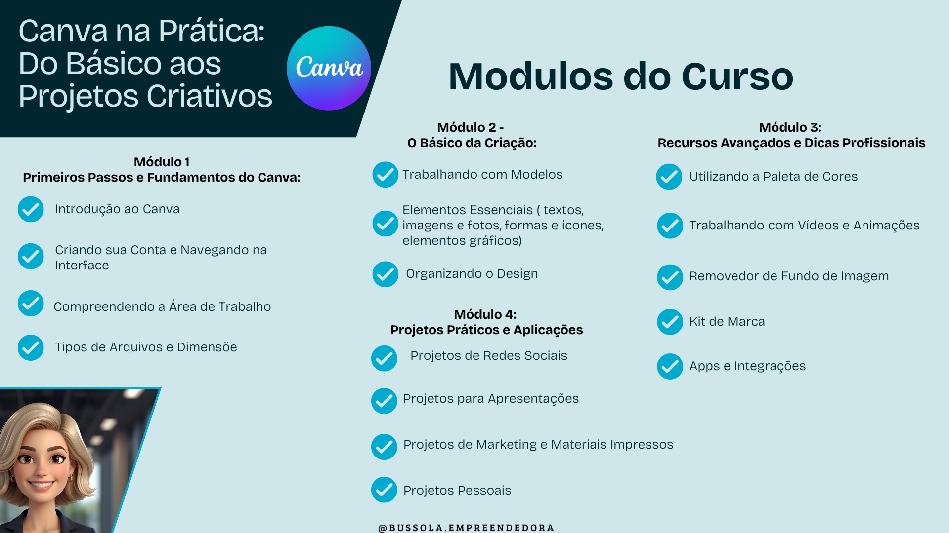 Canva na Prática:  Do Básico aos  Projetos Criativos